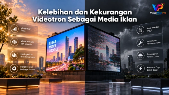 kelebihan dan kekurangan videotron sebagai media iklan