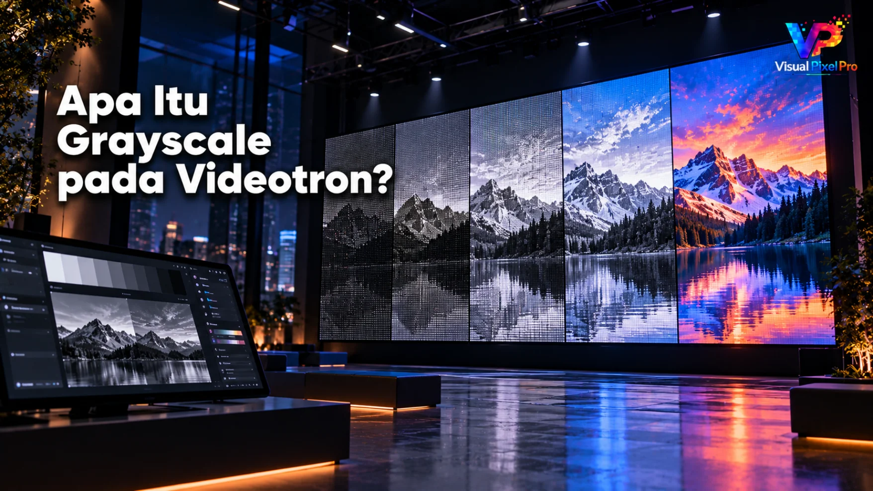 grayscale videotron