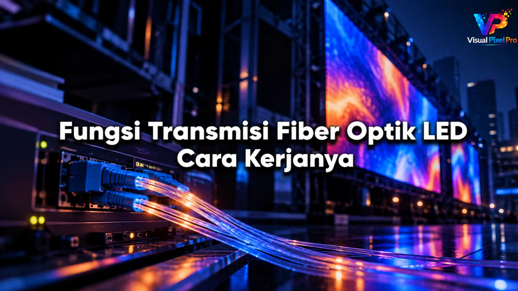 transmisi fiber optik LED